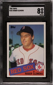 Roger Clemens Rookie 1985 TOPPS  Baseball Card #181 SGC 8 - Picture 1 of 2