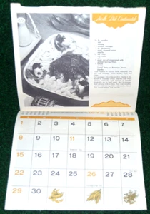 Calendario 1970 con recetas saludos de temporada - Imagen 1 de 8