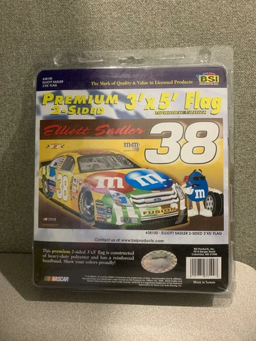 NASCAR -  # 38 Elliott Sadler Race 2- sided 3 x 5 Flag Cover