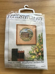 MyArt long stitch kit weathered settlers hut homestead bush gum tree Australia - Bild 1 von 4