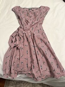 Anthropologie Swimmers Wrap Dress Size 6