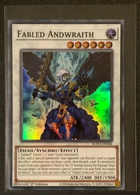 Fabled Andwraith | BLVO-EN044 | Super Rare | 1st Ed | Blazing Vortex | YuGiOh - Image 1 of 3
