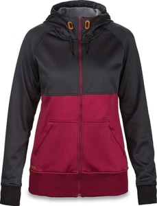 Dakine Women's Hazel Tech Full Zip Bonded Fleece Hoodie Medium Black / Rosewood - Picture 1 of 1
