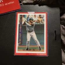 2015 Topps RED Cardboard Icon 1995 RC JUMBO 5x7 Derek Jeter /10 Yankees SSP #199