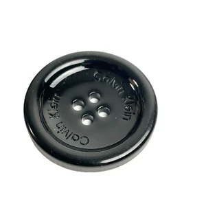 Calvin Klein Plastic Black Color Main Front Coat Replacement Button 1.15" - Picture 1 of 3