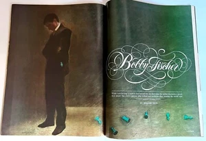 BOBBY FISCHER 1985 A GENIUS CHESS LIFE ARTWORK PICTORIAL * WILLIAM NACK ARTICLE - Picture 1 of 3