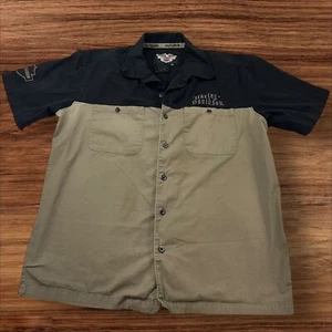 Camisa de Colección Harley Davidson Abotonada Manga Corta Dos Tonos Ropa de Trabajo Estilo M - Imagen 1 de 8