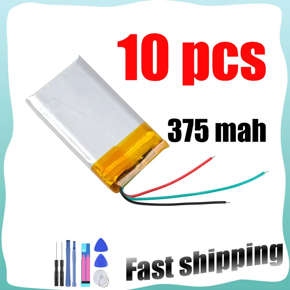 LOT 10PCS Replacement Battery For Apple iPod Nano 1 1st Gen 1GB 2GB 4GB 375mAh - Image 1 of 3