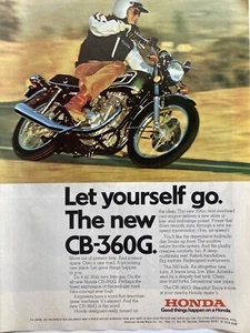 Honda CB-360G Motorrad Printanzeige 1974 - Bild 1 von 2