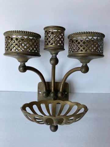 antique bathroom soap cup tumbler holder | brasscrafters vtg bath deco victorian Cover