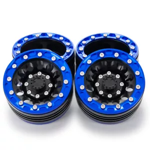 1,9 Zoll CNC Alu Beadlock Radfelgen Upgrade für RC 1/10 SCX10 D90 TRX-4 Raupenraupe - Bild 1 von 21