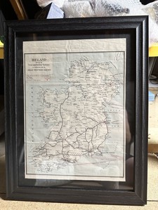 GWR vintage railway map Of Ireland