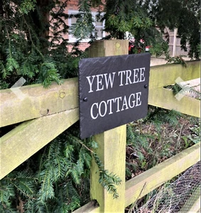 Large Slate Sign Personalised Gift or your own home. Add any address or message. - Picture 1 of 15