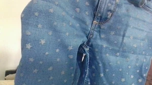 Okie Dokie size 5 Girls Hearts & Stars Jeans Multi-Pocket Inter Adjusters - Picture 1 of 17