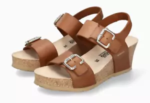 Sandalia cómoda con cuña de cuero de camello Mephisto Lissandra para mujer tallas 36-42 ¡NUEVA!¡! - Imagen 1 de 1