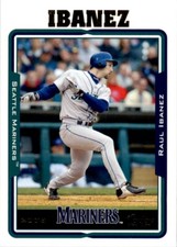 2005 TOPPS RAUL IBANEZ SEATTLE MARINERS #123