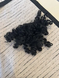 Clip-on Synthetic Curly Fringe In Black - Picture 1 of 2