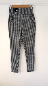 Women’s New Look Leggings – Size 8 Petite Dog Tooth Print – BNWT - Picture 1 of 9