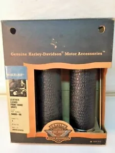 Harley Davidson Leather Lizard Print Grips 56608-98 *New Old Stock *Vintage*Rare - Bild 1 von 5