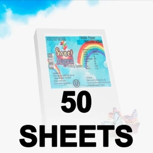 "50 essbare rechteckige Kartoffelstärke Reis Waffel Papier Blätter Größe A3 11,5""x17,5" - Bild 1 von 2