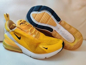 2019 Nike Air Max 270 University Gold Black Running Shoes womens Size 8.5 yellow - Picture 1 of 11