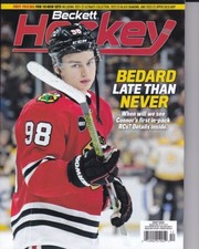 December 2023 Hockey Beckett Monthly Price Guide Vol 35 No 12 Conner Bedard
