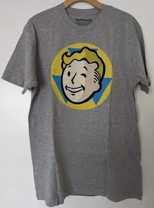 MENS FALLOUT SHELTER VAULT BOY GRAPHIC TEE T-SHIRT OFFICIALLY LICENSED - Picture 1 of 1