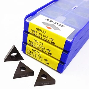 10pcs TCMT16T304-HM YBD152 TCMT32.51-HM ZCC.CT CNC Carbide Inserts Original - Picture 1 of 2