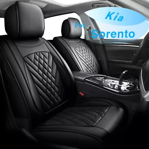 For Kia Sorento 2003-2024 Car 5 Seat Cover Cushion Pad Faux Leather Full Set - Picture 1 of 7