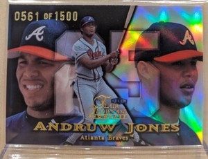 1999 Flair Showcase ROW 1 SHOWPIECE #44 Andruw Jones RAREST BASE CARD /1500