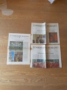 OSSERVATORE ROMANO 3 Numeri 2013 Apertura Conclave PAPA FRANCESCO POPE FRANCIS - Foto 1 di 7