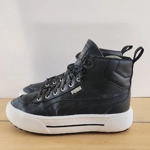Puma MidTop Kaia Sneaker Boot schwarz Leder Plateau Utility Streetwear Gr. 9 - Bild 1 von 12
