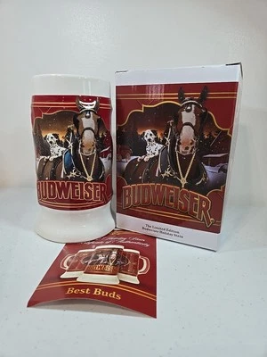 Budweiser 2022 edición limitada serie de coleccionistas #43 Clydesdale Holiday Stein Foto 1 de 4