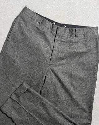 Polo Ralph Lauren Pants Men’s 40R Wool Cashmere Gray Solid Regent Trousers Italy - Image 1 of 4