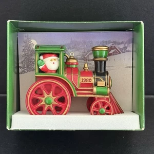 Hallmark 1980 Santa's Express Train Ornament #2 in Series Tree Trimmer Collect. - Picture 1 of 14