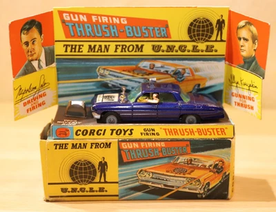 Corgi Toys 497 the man from U.N.C.L.E 1966 in Box Oldsmobile Blau mit Ring - Bild 1 von 4