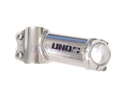 New Uno Road Touring Bike Ahead Stem 1-1/8" 100mm -10° Bore 26.0mm Silver - Image 1 of 2