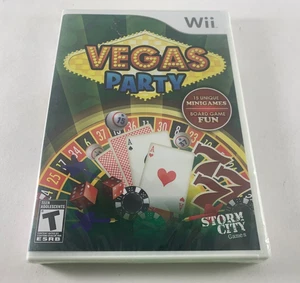 SEALED Vegas Party (Nintendo Wii, 2009) Casino, Roullete, Poker - BRAND NEW - Picture 1 of 3