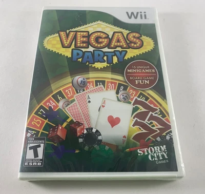 SEALED Vegas Party (Nintendo Wii, 2009) Casino, Roullete, Poker - BRAND NEW - Image 1 of 3