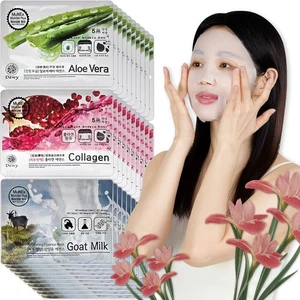 Korean Sheet Mask Pack Hydrating & Soothing Face Skin Care best New 3type(30pcs) - Picture 1 of 17