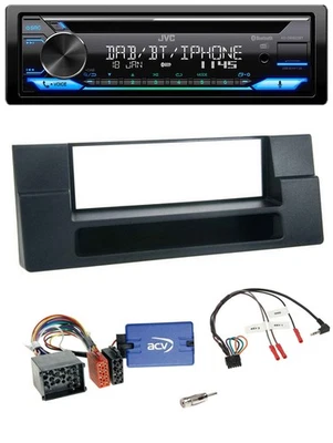 JVC Bluetooth Lenkrad USB DAB CD Autoradio für BMW 5er Ablage Rundpin - Bild 1 von 4
