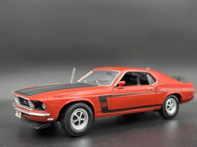 Welly 1969 Ford Mustang Boss 302 Barn Find! 1:18 Scale Diecast Model Car Orange - Image 1 of 4