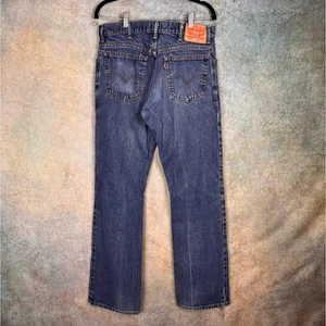 VTG Y2K Levi’s 517 Bootcut Denim Jeans Mens Sz33x34 Dark Wash Straight Leg  - Picture 1 of 9