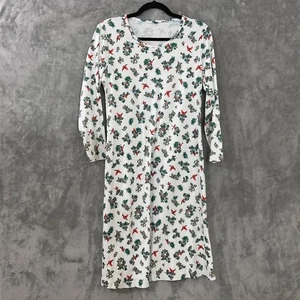 Lands End Full Length Supima Cotton Nightgown Size S Cardinals Relax Lounge Soft - Picture 1 of 10