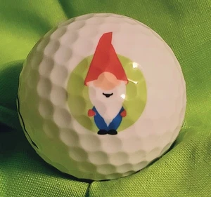 Neuheit Gartenzwerg Logo Design Maxfli Softfli Golfball - Bild 1 von 3