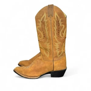 Justin Women’s J Flex Westerner brown suede western cowboy boots Sz 8.5 - Picture 1 of 8