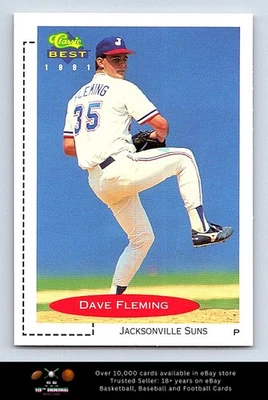 1991 Classic Best BASEBALL #284 Dave Fleming - Image 1 of 2