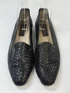 Sesto Meucci Nefin schwarz gewebt Smoking Loafer Größe 6 Medium Schuhe - Bild 1 von 13