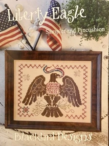 HTF Blackbird Designs ~ Liberty Eagle Cross Stitch Pattern ~ Barb Adams ~ 2013 - Picture 1 of 4