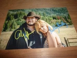 KELLY REILLY & COLE HAUSER signed 12X8 photo YELLOWSTONE + COA - Picture 1 of 2